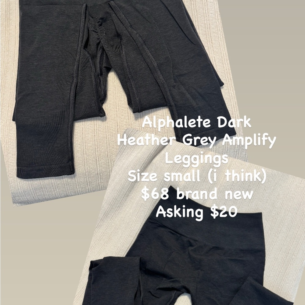 Alphalete Heather Gray Amplify Leggings